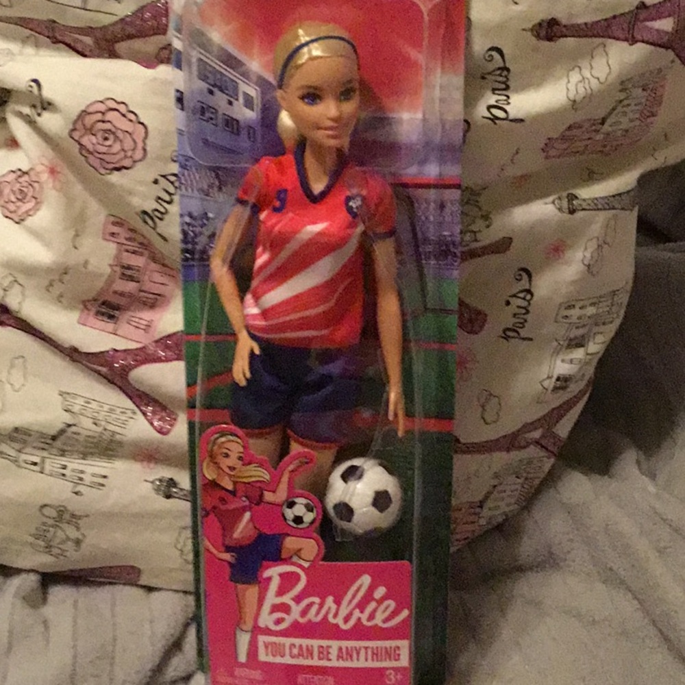 Barbie you can be anything Soccer Player new